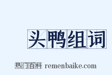 緑头鸭组词是什么意思的图片